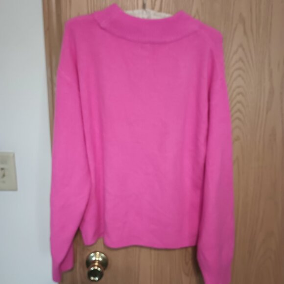 NEW Women's Crewneck Graphic Pullover Sweater - A New Day™ Pink M - Picture 5 of 6